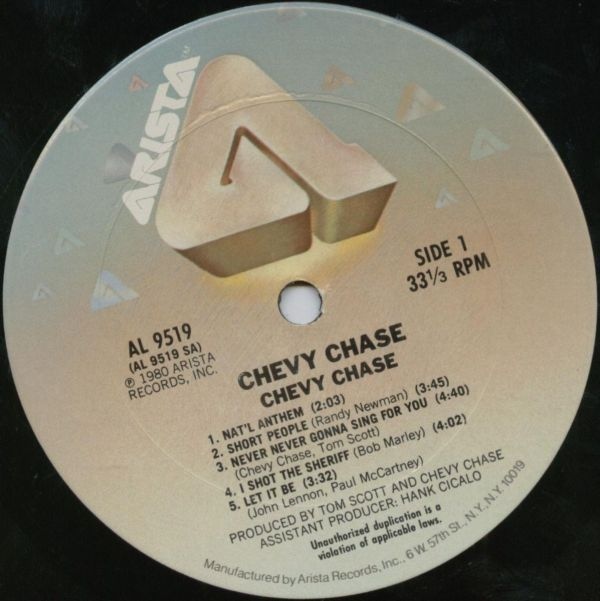 Chevy Chase vinyl cassette