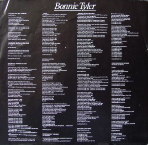 Bonnie Tyler vinyl