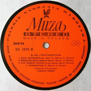 Czesław Niemen ‎– Postscriptum vinyl
